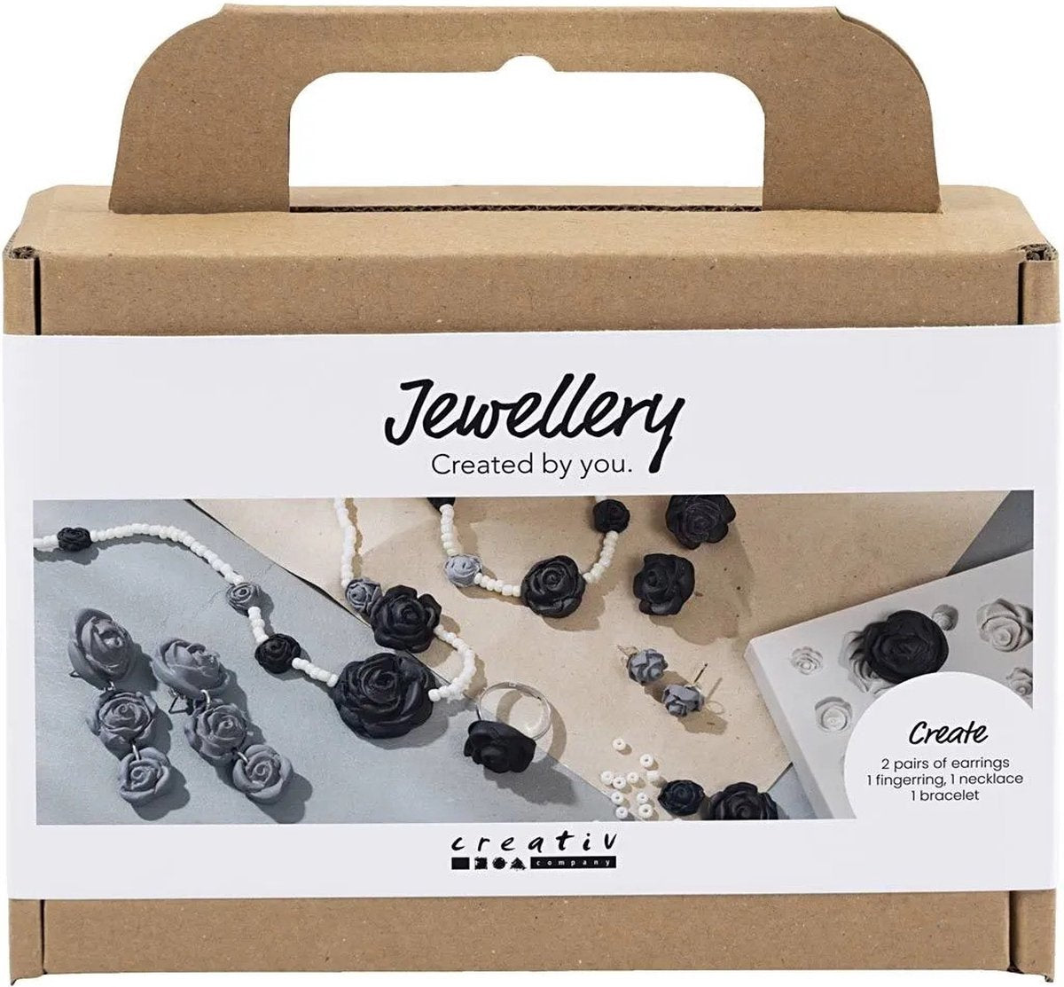 Creativ company https: www.cchobby.nl mini-hobbyset-sieraden-rozen-zwart-zwart-wit-wit-1-doos