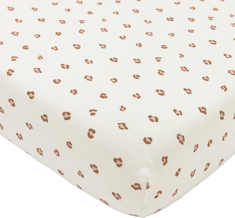 Meyco baby mini panther hoeslaken co-sleeper - soft pink - 50x90cm