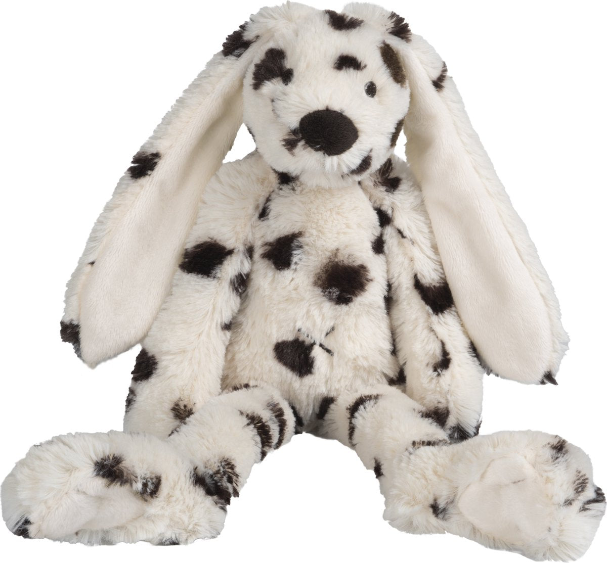 Happy horse konijn richie knuffel 28cm - special (wit zwart) - baby knuffel
