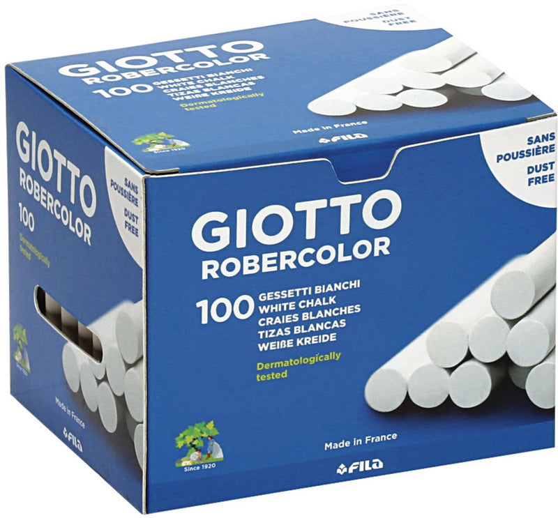 Schoolbordkrijt wit (100 stuks)
