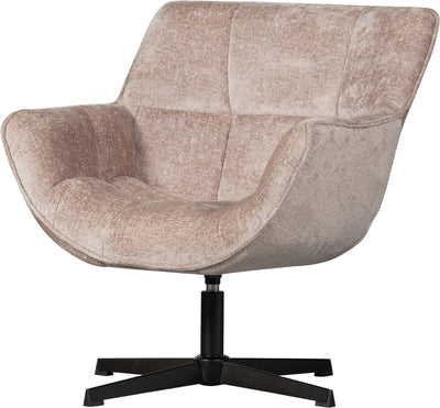 Woood wibo draaifauteuil - chenille - taupe - 94x71x83
