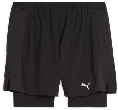 Puma m run velocity 2in1 short heren sportbroek - black