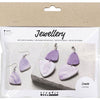 Creative company mini hobbyset sieraden oorbellen paars