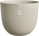 Elho sereh rond 60 - grote bloempot voor binnen buiten - 100% gerecycled plastic - ø 59 x h 50.6 cm - paddenstoel beige