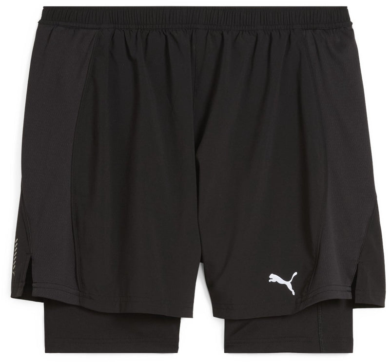 Puma m run velocity 2in1 short heren sportbroek - black