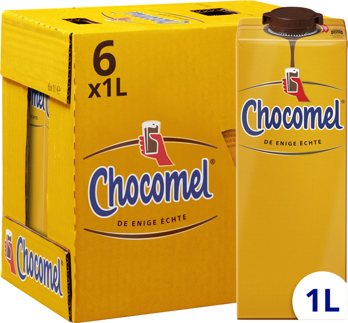 Chocomel – chocolademelk – houdbaar – 6 x 1 l – voordeelverpakking