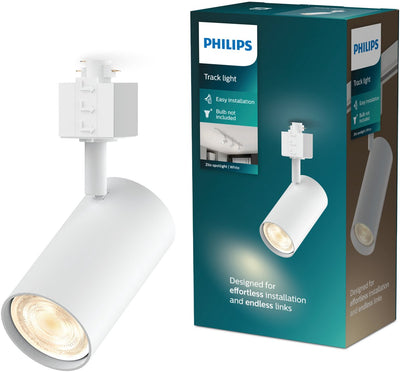 Philips led philips easylink zilo - spot - gu10 fitting - maximaal wattage: 7w - wit - railverlichting