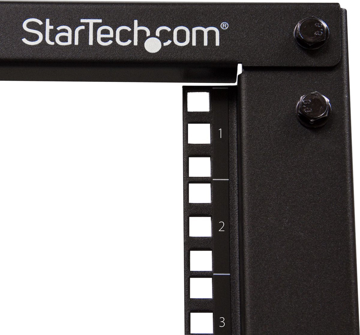 Startech .com 12u open-frame serverrack met 4 stijlen met verstelbare diepte incl. zwenkwielen stelpoten en kabelhaken