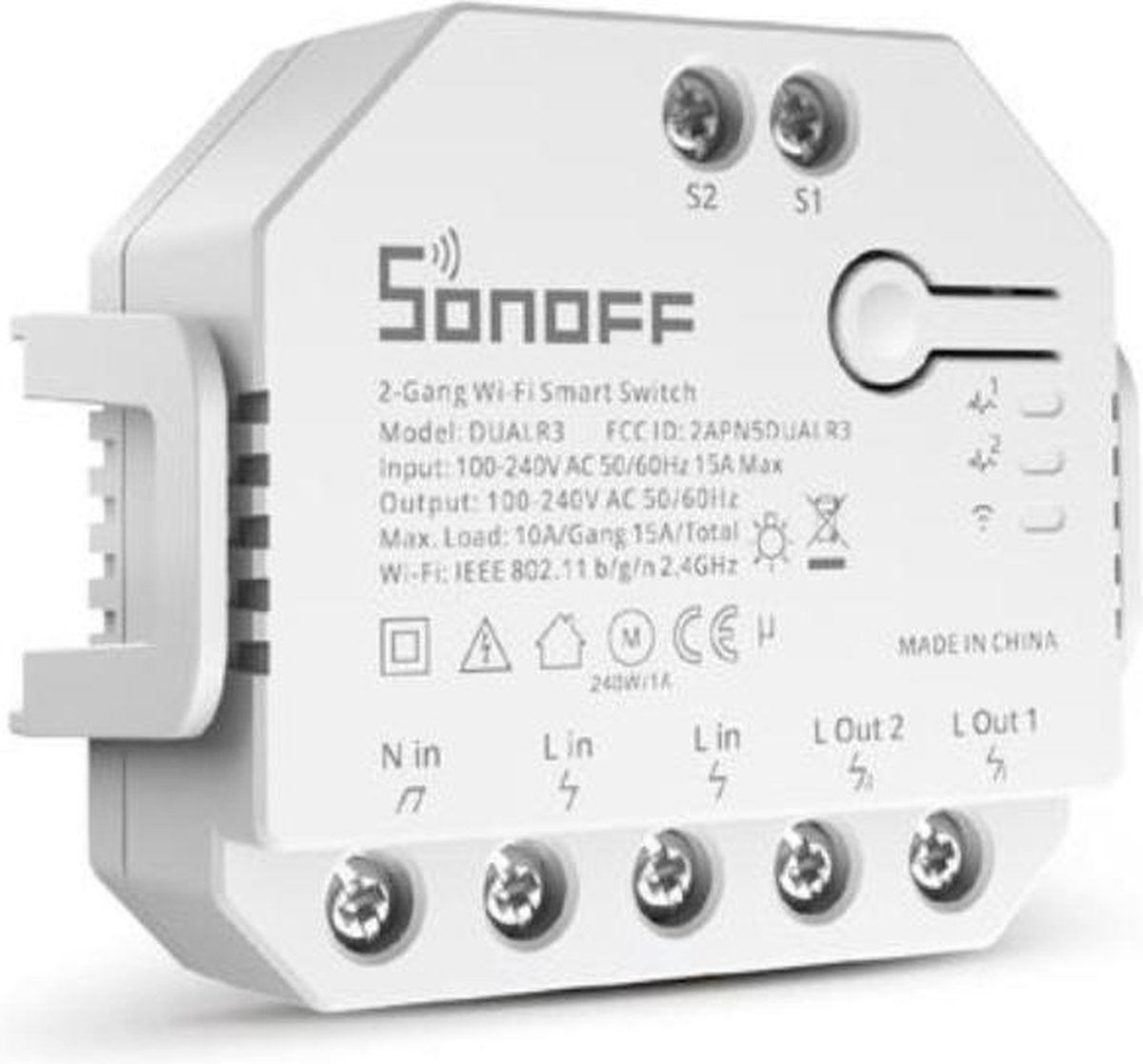 Sonoff dual r3 2-gang wifi smart switch