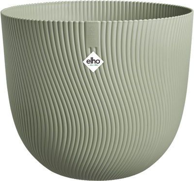 Elho sereh rond 60 - grote bloempot voor binnen buiten - 100% gerecycled plastic - ø 59 x h 50.6 cm - scandinavisch groen