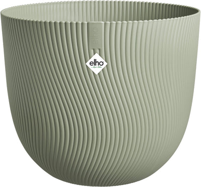 Elho sereh rond 40 - bloempot voor binnen buiten - 100% gerecycled plastic - ø 39.0 x h 33.3 cm - scandinavisch groen