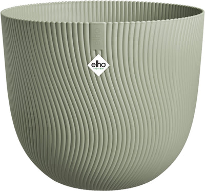 Elho sereh rond 30 - bloempot voor binnen buiten - 100% gerecycled plastic - ø 29.5 x h 25.3 cm - scandinavisch groen