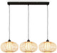 Briloner - rotti - hanglamp, 120 cm, 3x e27, max. 10w, houtkleurig