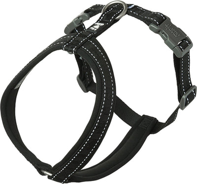 Hurtta harnas casual y-eco zwart - hondentuig - 50-60 cm