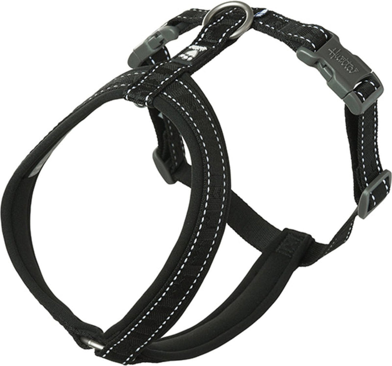 Hurtta harnas casual y-eco zwart - hondentuig - 50-60 cm