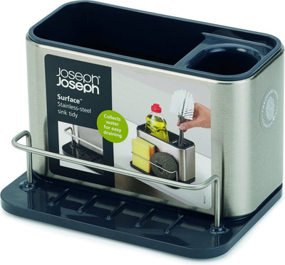 Joseph joseph - surface gootsteen organizer - kunststof - rvs en donkergrijs