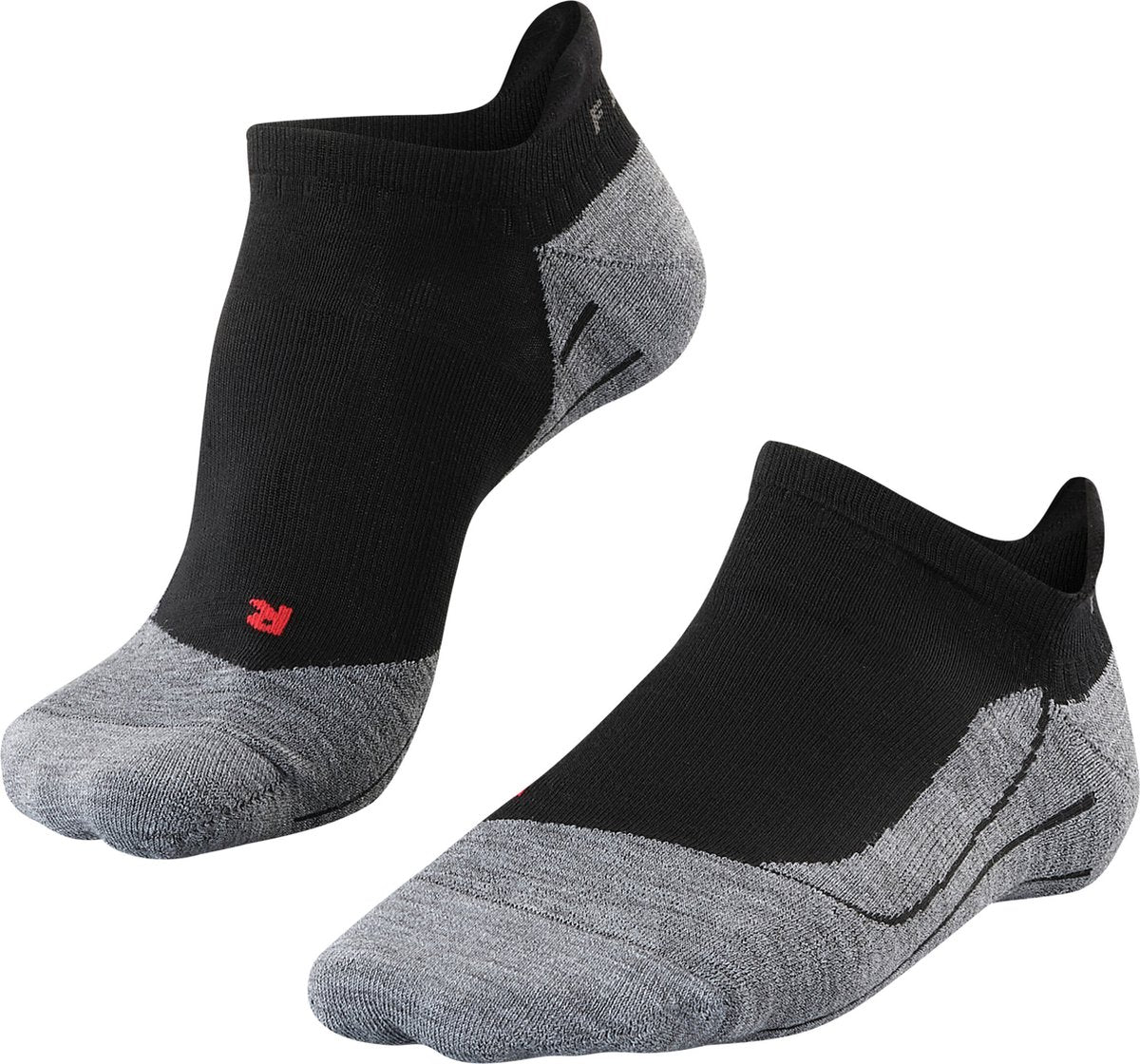 Falke tk5 invisible anti-blaar dun wol functioneel materiaal wandelsokken heren zwart - maat 44-45