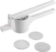 Metaltex - aardappelstamper - pureestamper - 3 verwisselbare rvs schijven - 36 cm - wit