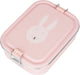 Trixie brooddoos klein - mrs. rabbit - rsv lunchbox voor kinderen - makkelijk te openen broodtrommel - roze