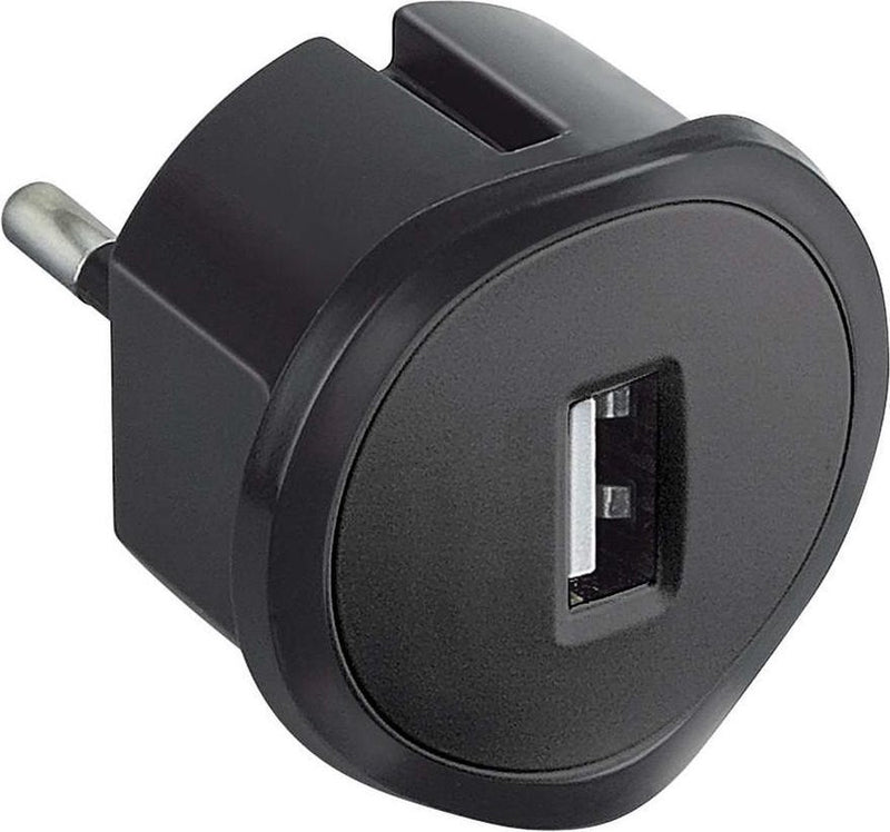 Legrand usb lader - 1,5a - 5v - zwart
