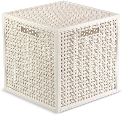 Curver kaya opbergmand cube - 19l - 28x28x28 cm - wit