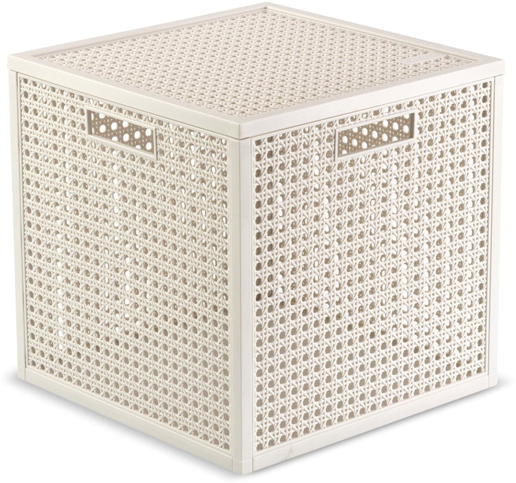 Curver kaya opbergmand cube - 19l - 28x28x28 cm - wit