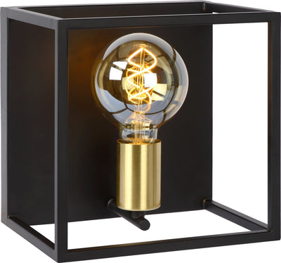 Lucide ruben - wandlamp - 1xe27 - zwart