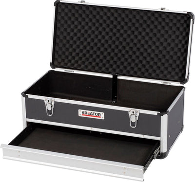 Kreator krt640603b gereedschapskoffer - 620 x 300 x 255 mm - zwart - (geleverd zonder gereedschap)