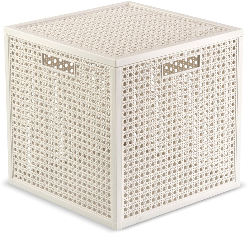 Curver kaya opbergmand cube - 19l - 28x28x28 cm - wit