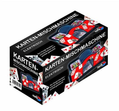 Noris kaartenschudder elektrisch 46 x 36 cm blauw