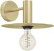 Eglo escandell wandlamp - e27 - 25 cm - goud - staal