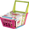 Androni winkelwagen roze groen