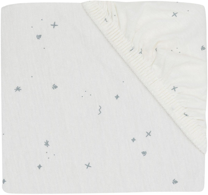 Jollein twinkling hoeslaken ledikant - 60 x 120 cm - jersey - sea green