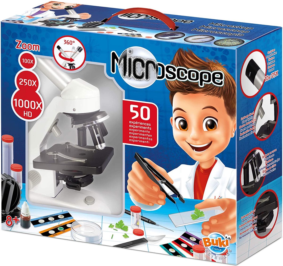 Buki france buki - microscoop met 50 experimeneten
