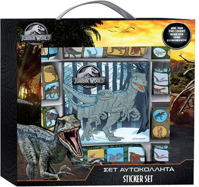 Jurassic world stickerset , 1000dlg.
