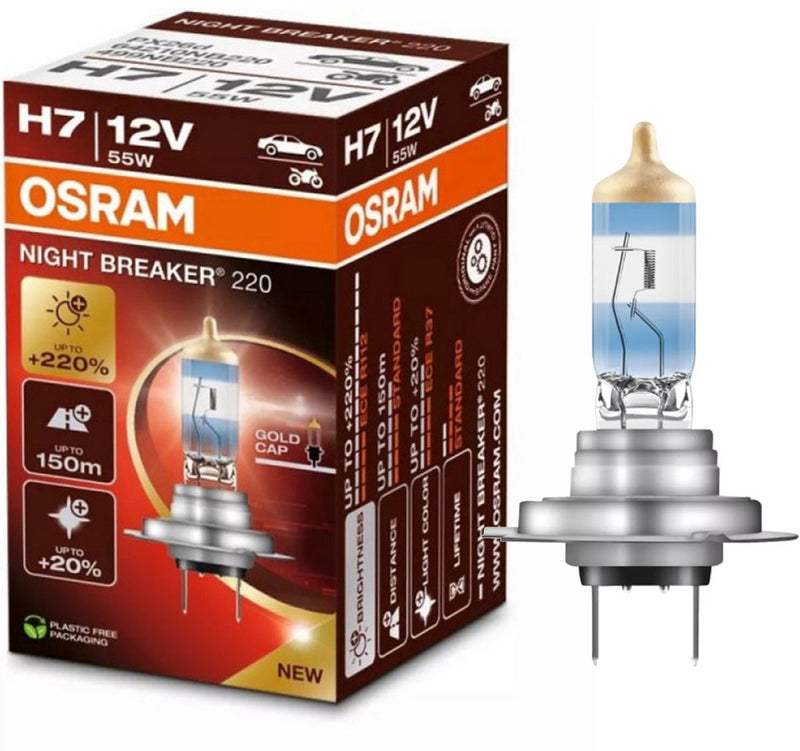 Osram night breaker serie - halogeen autolamp - 220% helderder licht - h7 - lange reikwijdte