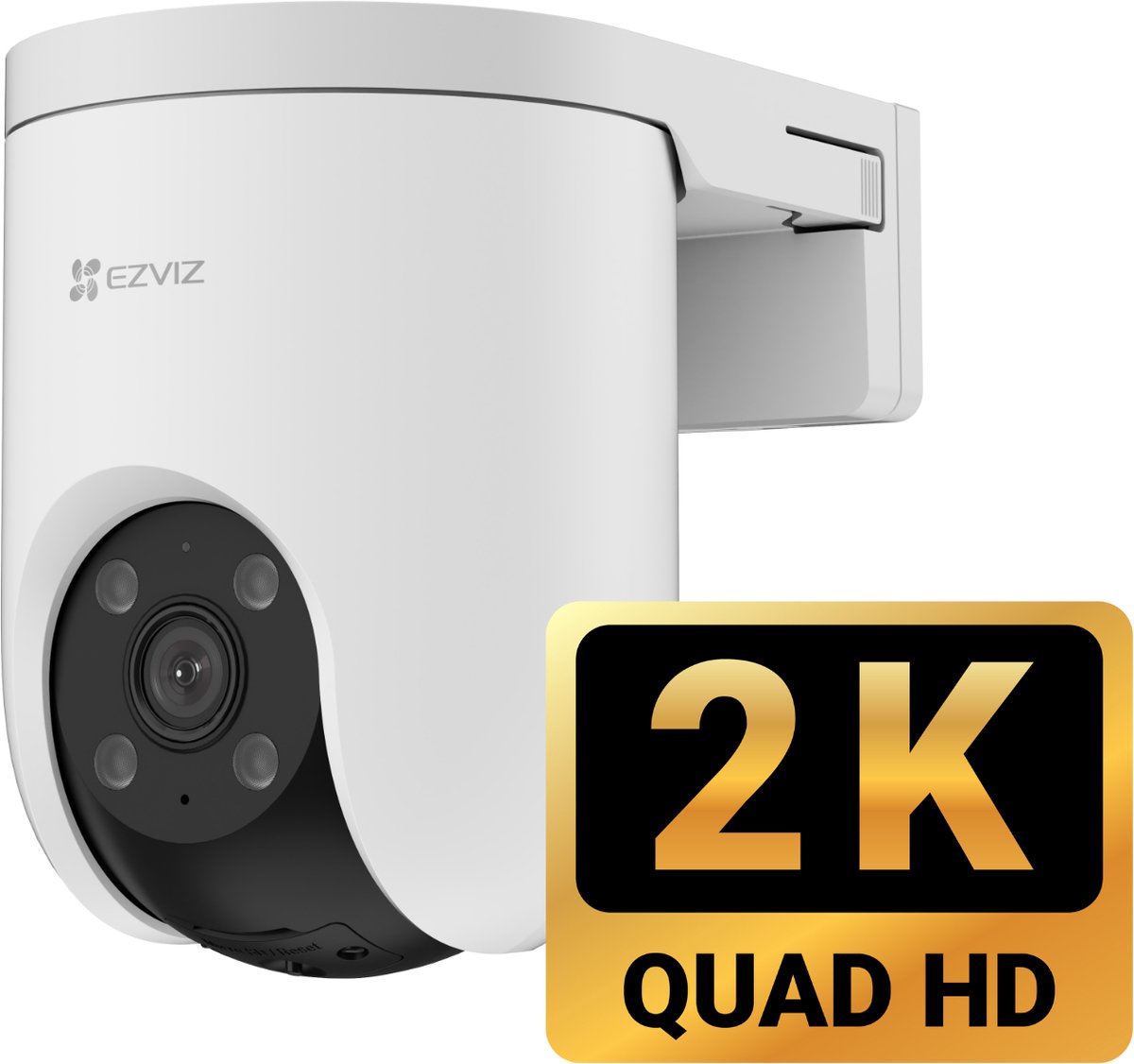Ezviz h8c se 2k buitencamera - 360° pan tilt - kleur nachtzicht - ai mensdetectie auto-tracking - weerbestendig-compatibel met alexa en google assistant- geen maandkosten