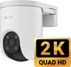 Ezviz h8c se 2k buitencamera - 360° pan tilt - kleur nachtzicht - ai mensdetectie auto-tracking - weerbestendig-compatibel met alexa en google assistant- geen maandkosten