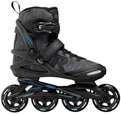 Roces weft thread 84 skeelers volwassenen - 4x84mm wielen - fitness inline skates - zwart blauw - maat 38