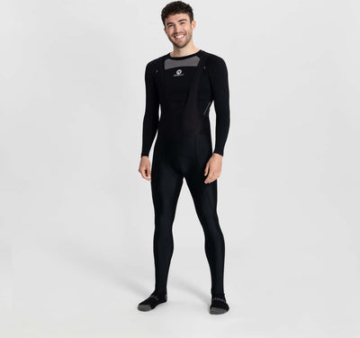 Rogelli core heren lange fietsbroek zeem - bretels - zwart