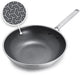 Greenpan apex wok - 28cm - pfas-vrij - inductie wok - keramsich - honingraat- ovenbestendig tot 220°c - vaatwasserbestendig - rvs handgrepen – roestvrijstaal