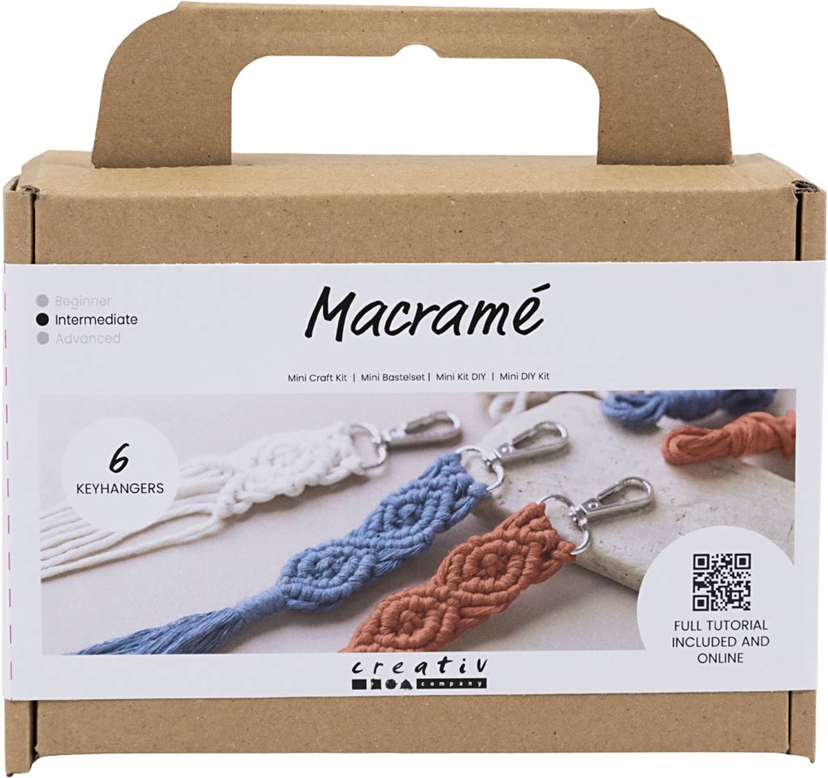 Creativ company https: www.cchobby.nl mini-hobbyset-macrame-sleutelhangers-1-doos