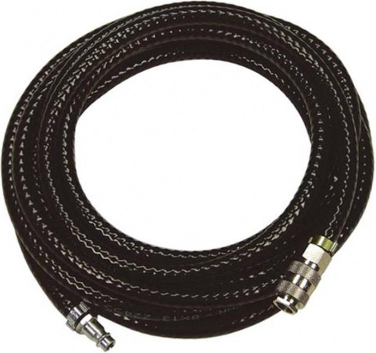 Stanley luchtslang 20 meter - compressor slang - max. 10bar - europese snelkoppeling - pvc - zwart