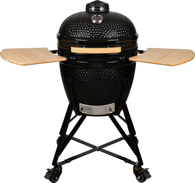 Inferno large kamado barbecue - grilloppervlakte 47cm 19inch - zwart