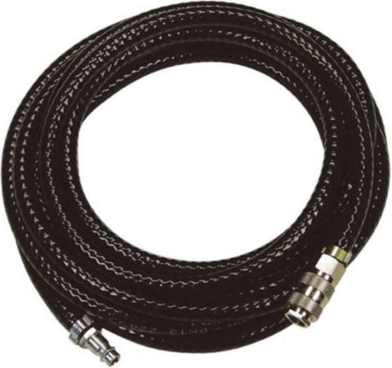 Hbm machines stanley luchtslang 20 meter - compressor slang - max. 10bar - europese snelkoppeling - pvc - zwart