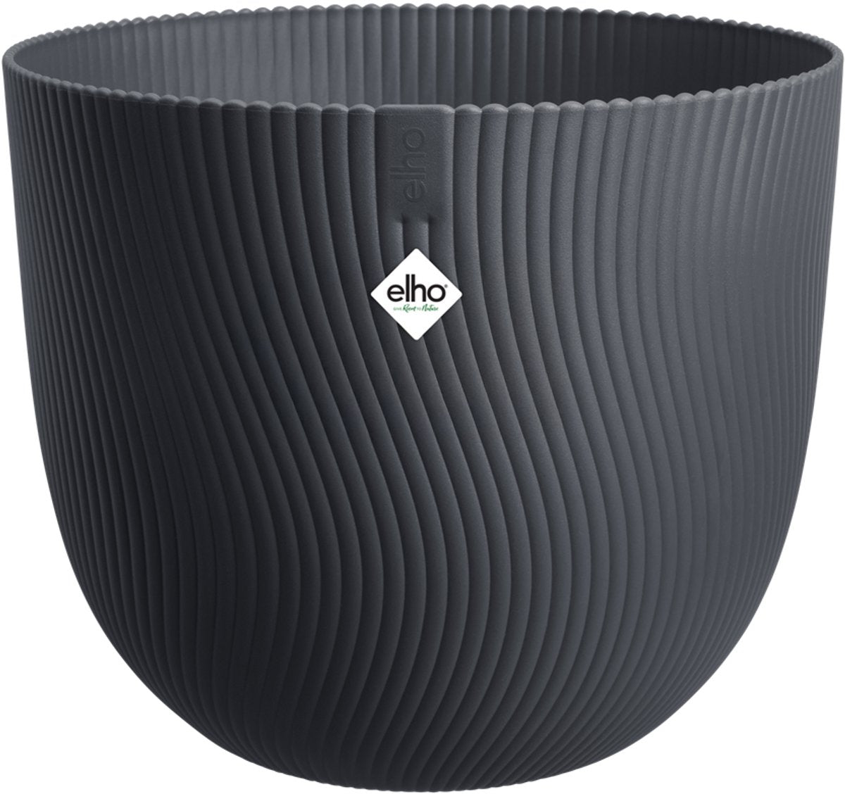 Elho sereh rond 47 - bloempot voor binnen buiten - 100% gerecycled plastic - ø 47.0 x h 40.1 cm - antraciet