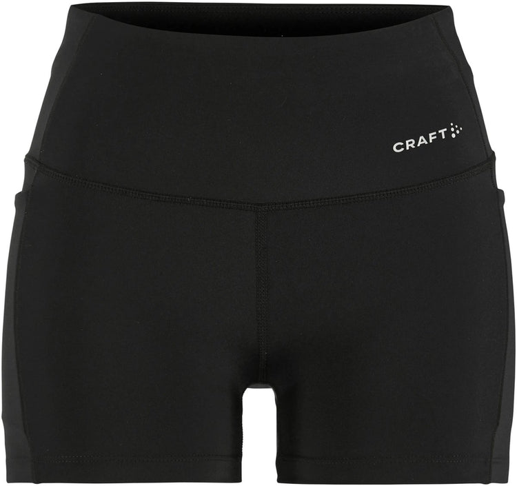 Craft essence hotpants 3 w dames sportbroek - zwart
