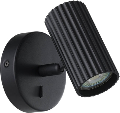 Eglo portillo wandlamp - gu10 - 11 cm - zwart