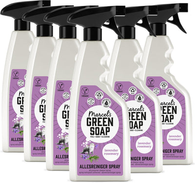 Marcel's green soap allesreiniger spray - lavendel rozemarijn - 6 x 500ml