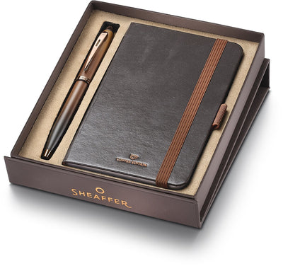 Sheaffer balpen - giftset 100 9374 - coffee edition - met klein notitieboek sf-g2937451-4